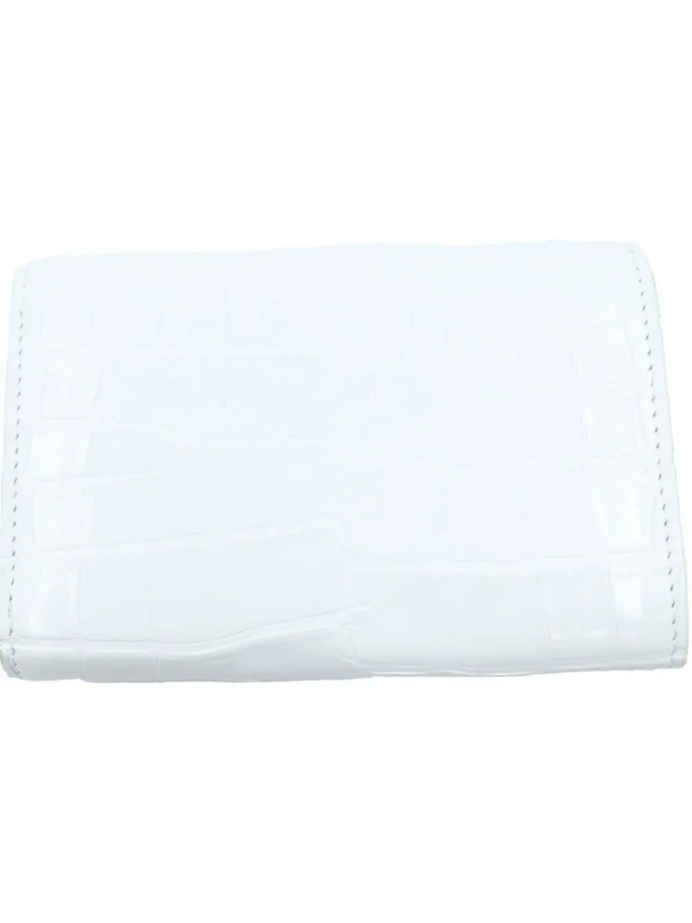 Louis Vuitton Portefeuille Capucines Compact Wallet Trifold White Croco Leather